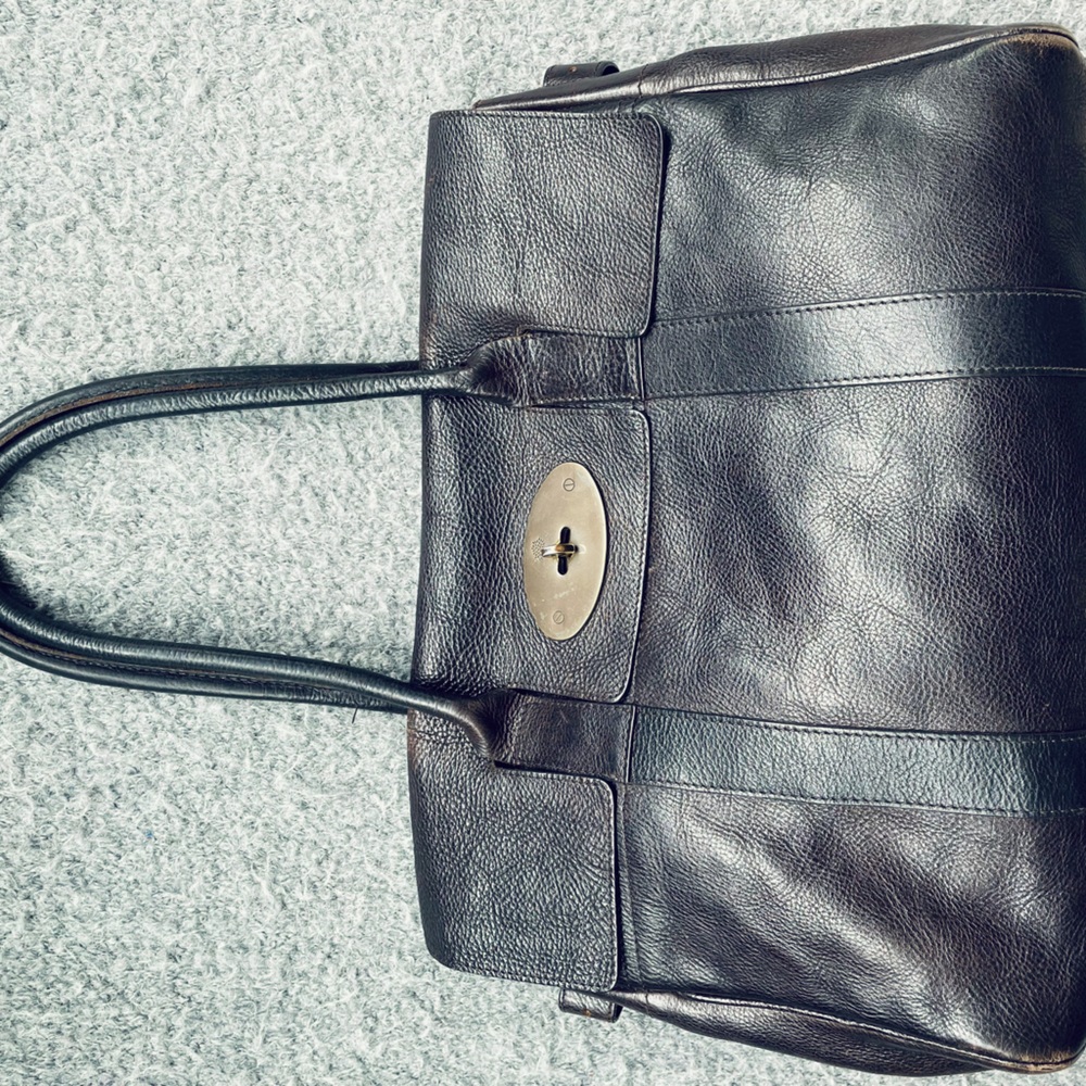 Mulberry’s Bayswater dark brown purse bag tote